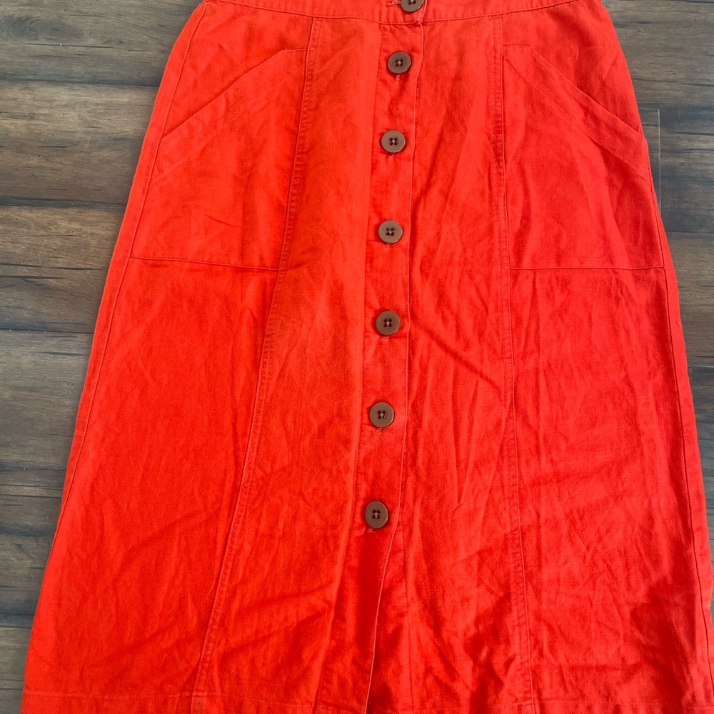 Universal Thread Bright Red A-Line Skirt